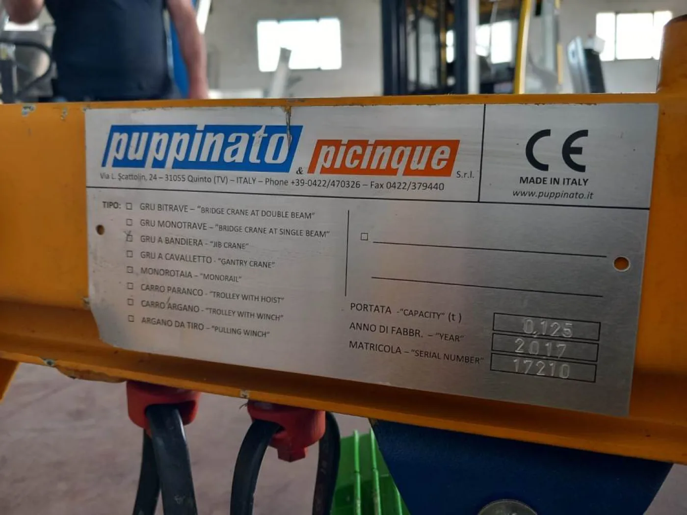 GRU A BANDIERA – PUPPINATO – MOD. JIB CRANE 125 - 4