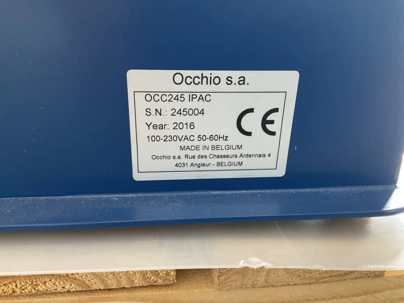 Occhio SA Ipac Particle shape analyzer - Quality control - 3