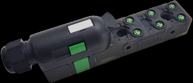 Murr-Electronic Exact8, 6xM8, 3-pol., Grundmodul PNP-LED / 8000-86000-0000000