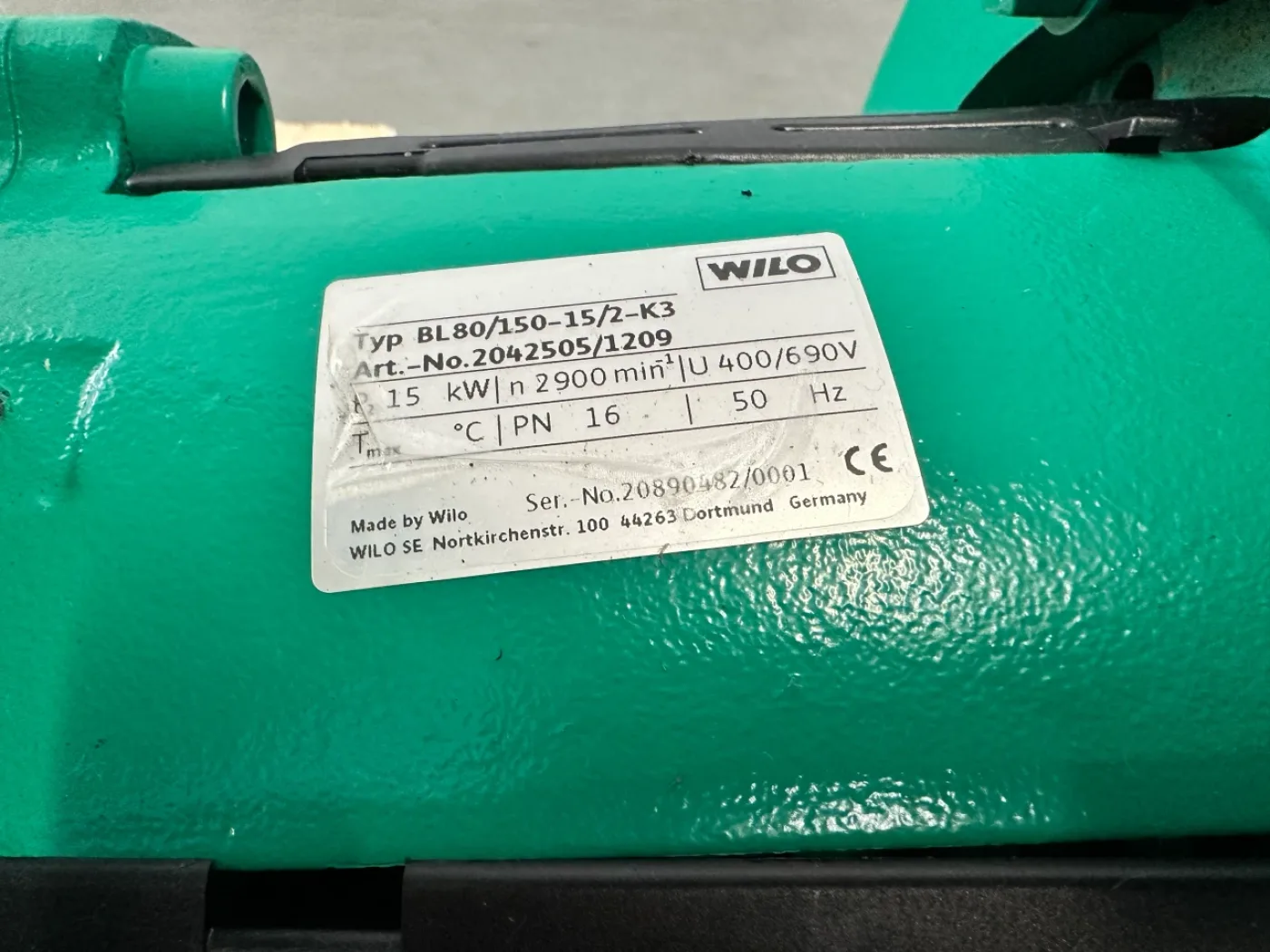 Wilo Trockenläufer-Blockpumpe BL80/150-15/2-K3 - 5