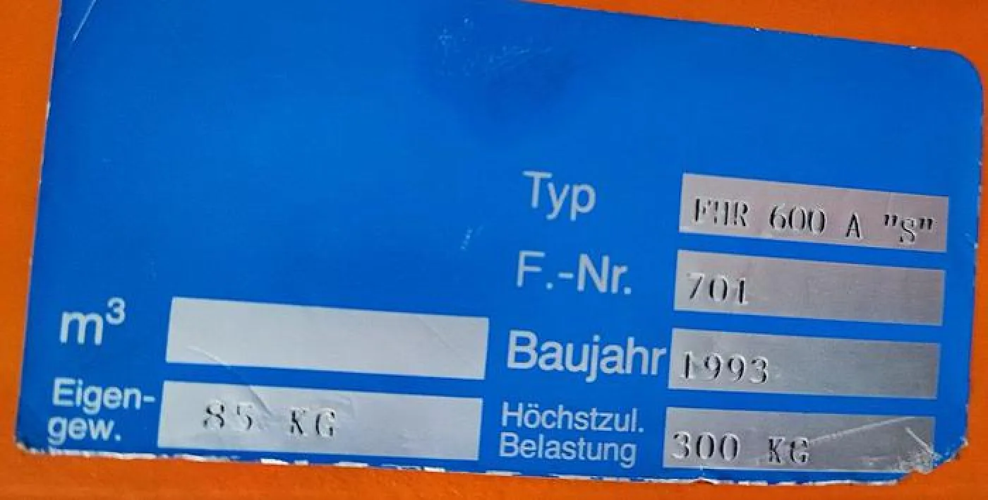 Bauer Fassheber bis 300 Kg FMR600 "S" - 2