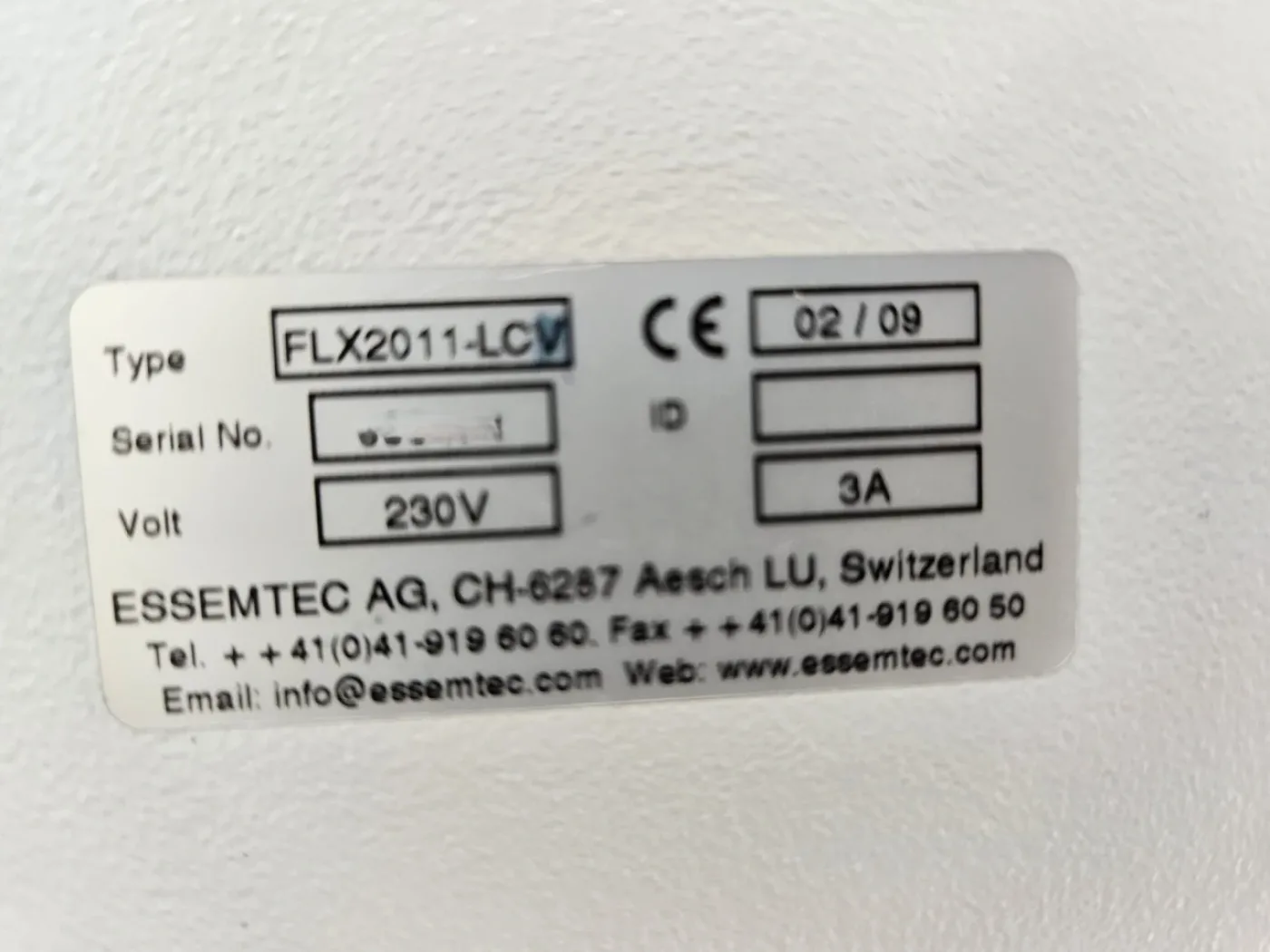 ESSEMTEC FLX2011-LCV, vintage 2009 - 4
