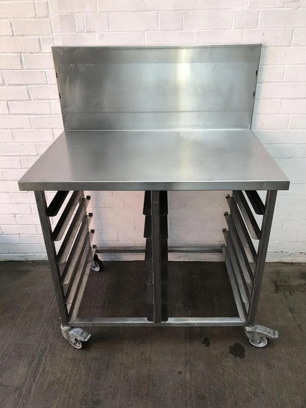 Stainless Steel Racked out Bakery Table 100cm x 60xm