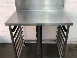 Stainless Steel Racked out Bakery Table 100cm x 60xm