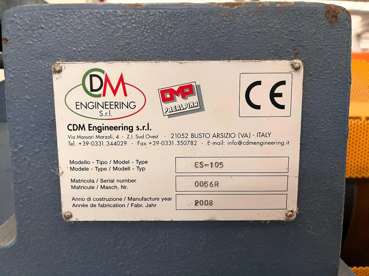 2008 CDM Engineering srl ES-105 ES0086 - 7