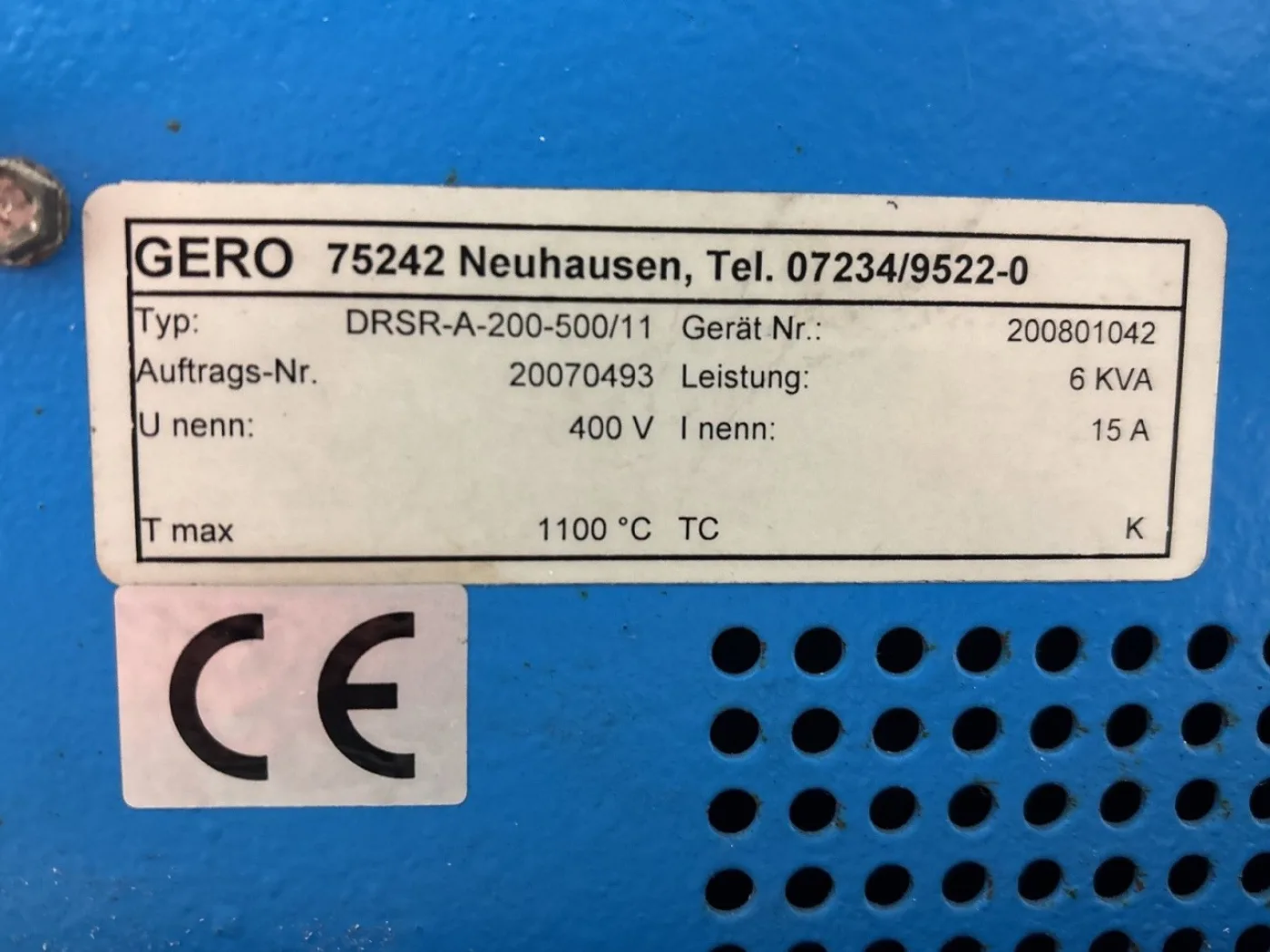Gero DRSR-A-200-500/11 hinged tube furnace (oven) - Drying oven - 7