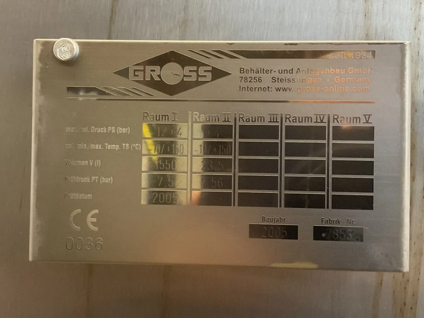 Gross Bioreactor 1550 L - Bioreactor - 7