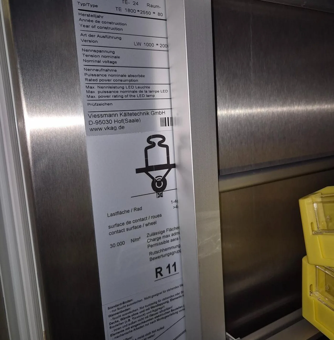 Thermotec Klimakammer für 20°+30°+40° Kompletteinheit TE1700*2550*80 - 4