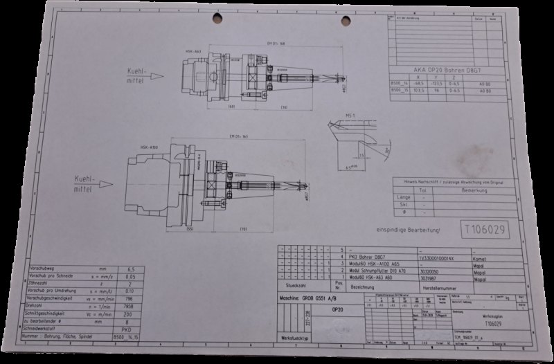 Komet / Mapal PKD Bohrer D8G7
