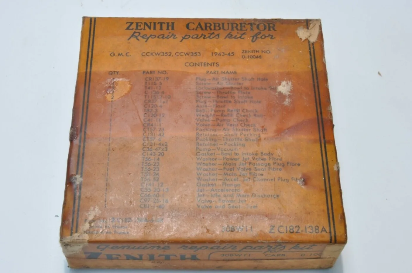 Reparatiekit carburateur Zenith (NOS) - 2