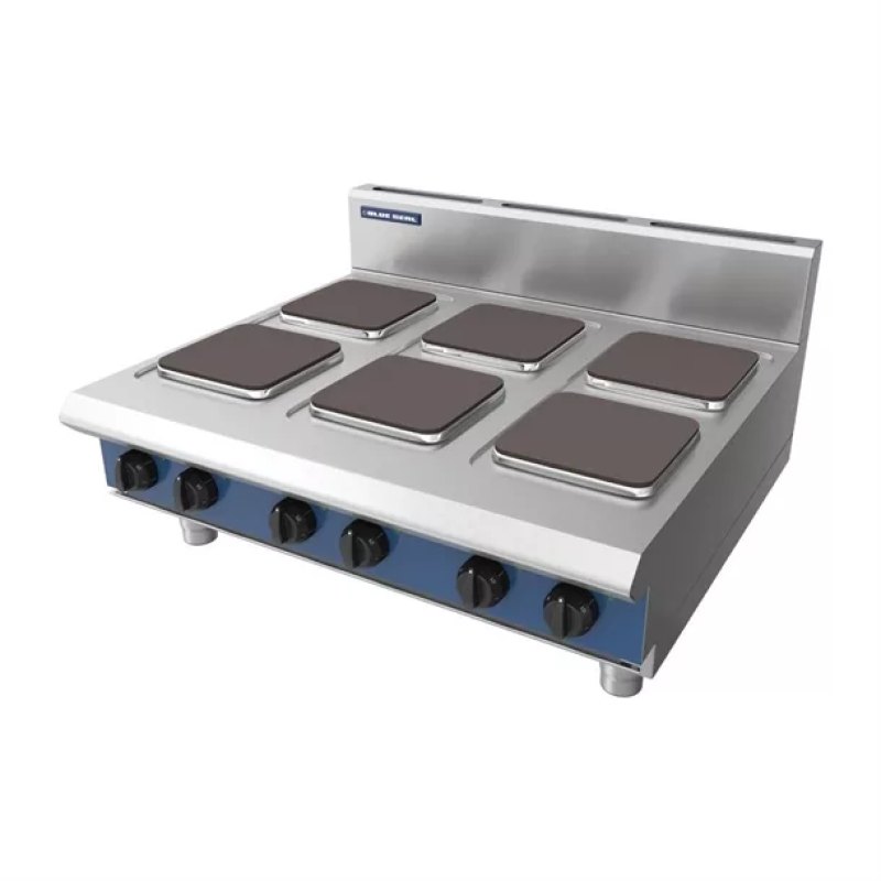 Blue Seal 6 Plate Countertop Hob 15.6kW E516S-B - islandcatering