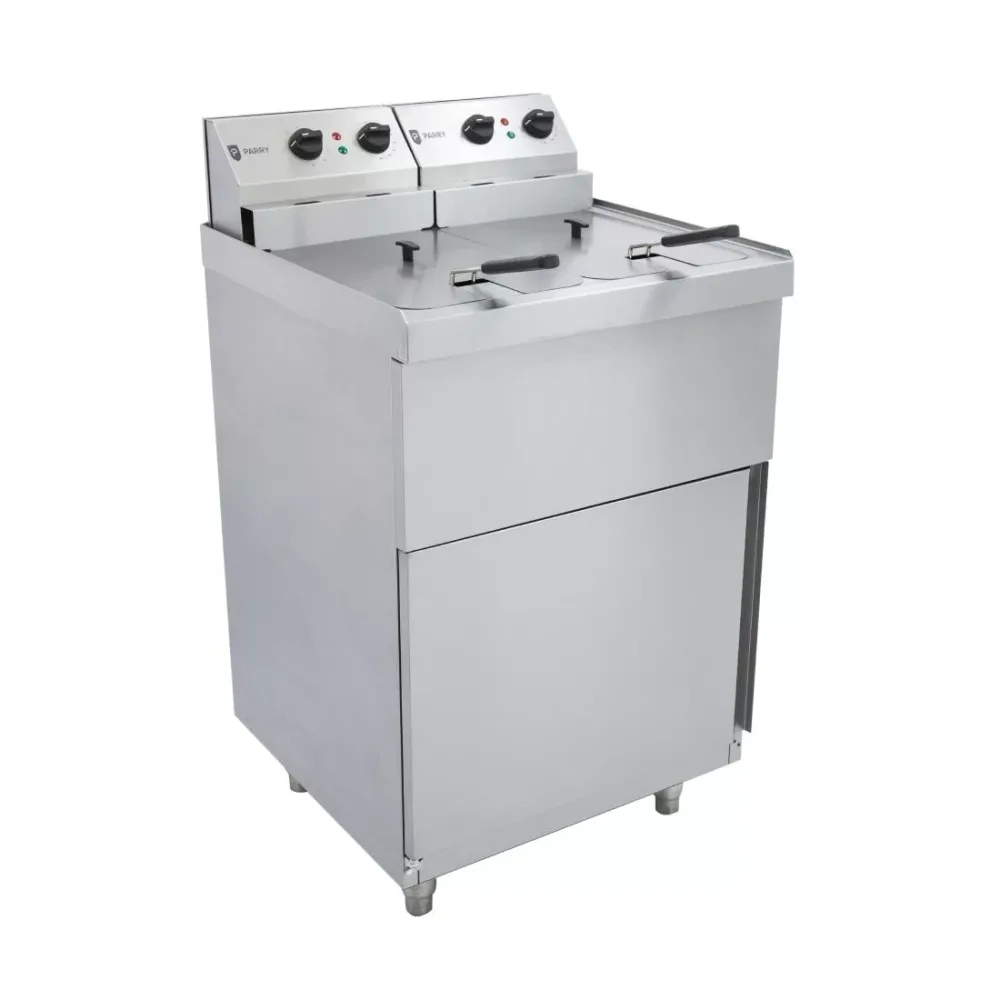 Parry Twin Tank Twin Basket Free Standing Electric Fryer NPDPF6 - islandcatering