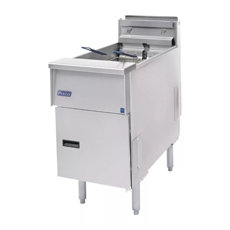 Pitco Single Tank Twin Basket Fryer SE14S-SSTC - islandcatering