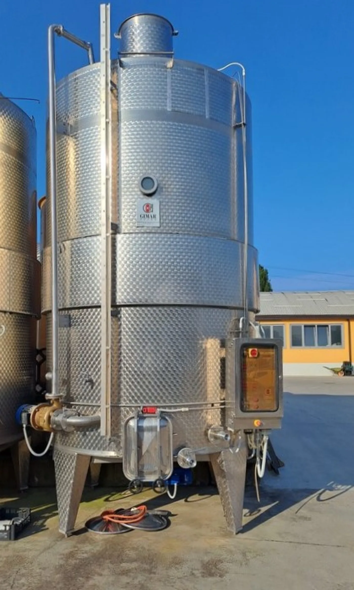 STAINLESS STEEL WINE-MAKERS GIMAR BRAND, CAPACITY HL 150 ABOUT, SECOND-HAND EQUIPMENTS - 4