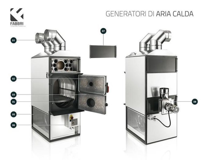 Generatore aria calda FABBRI TERMOMECCANICA F85 SV/CV