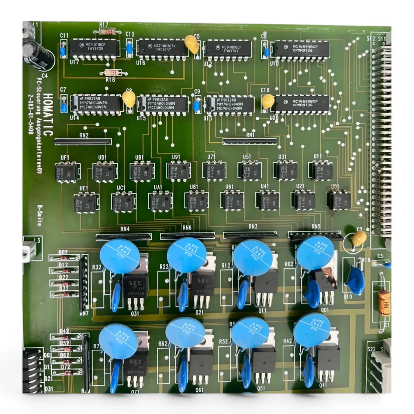HOMAG Homatic Ausgangskarte 16A 24V PNP HC020 Art. 2-083-01-5408 Nr. H00121614 BAZ BOF - 6