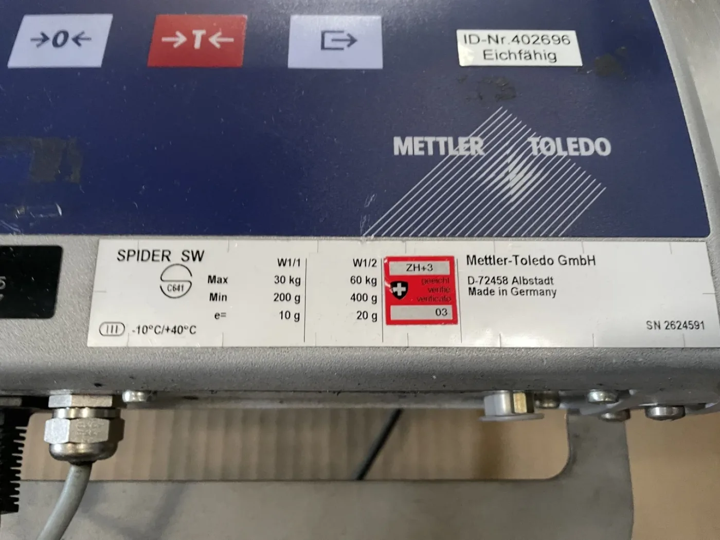 022956 - METTLER TOLEDO SPIDER SW - 4
