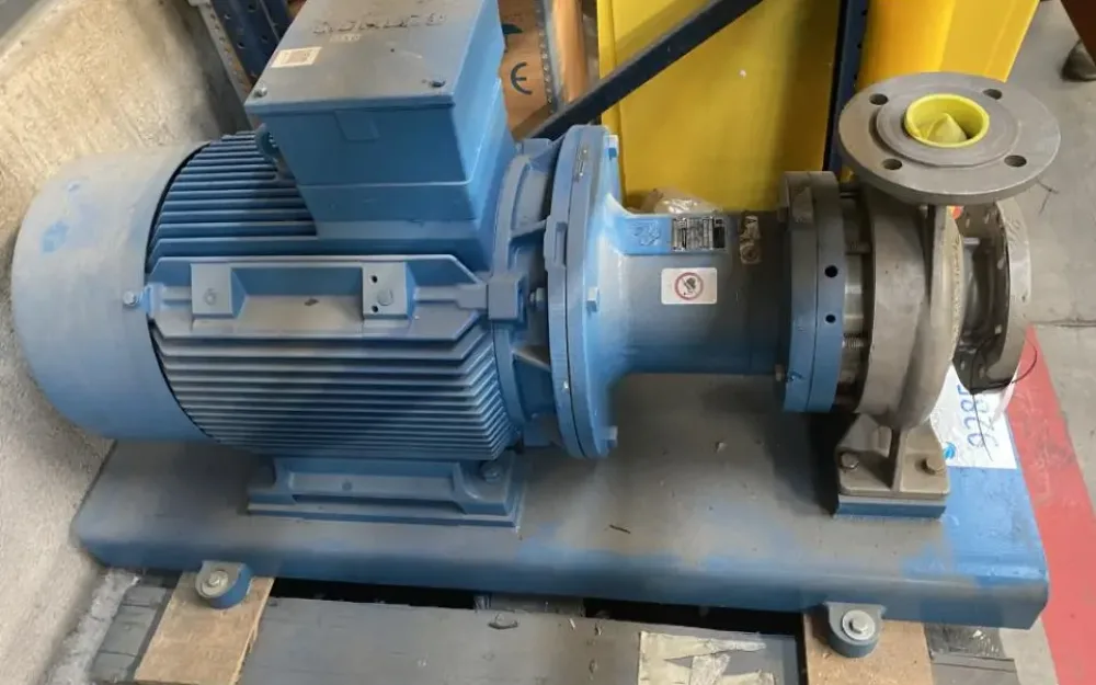 USED STERLING SIHI CBED 065200 CF3 AE 4B 2Y CENTRIFUGAL CHEMICAL PROCESS PUMP