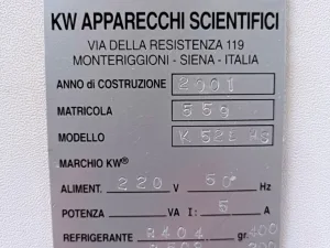 REFRIGERATORE BIOMEDICALE – KW APPARECCHI SCIENTIFICI – MOD. K52E HS