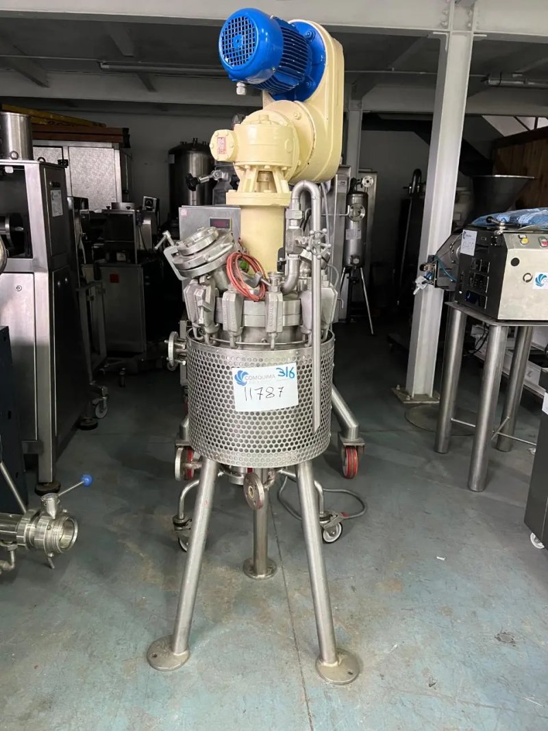 STAINLESS STEEL REACTOR 316 22 LITERS WITH AGITATION AND JACKET
