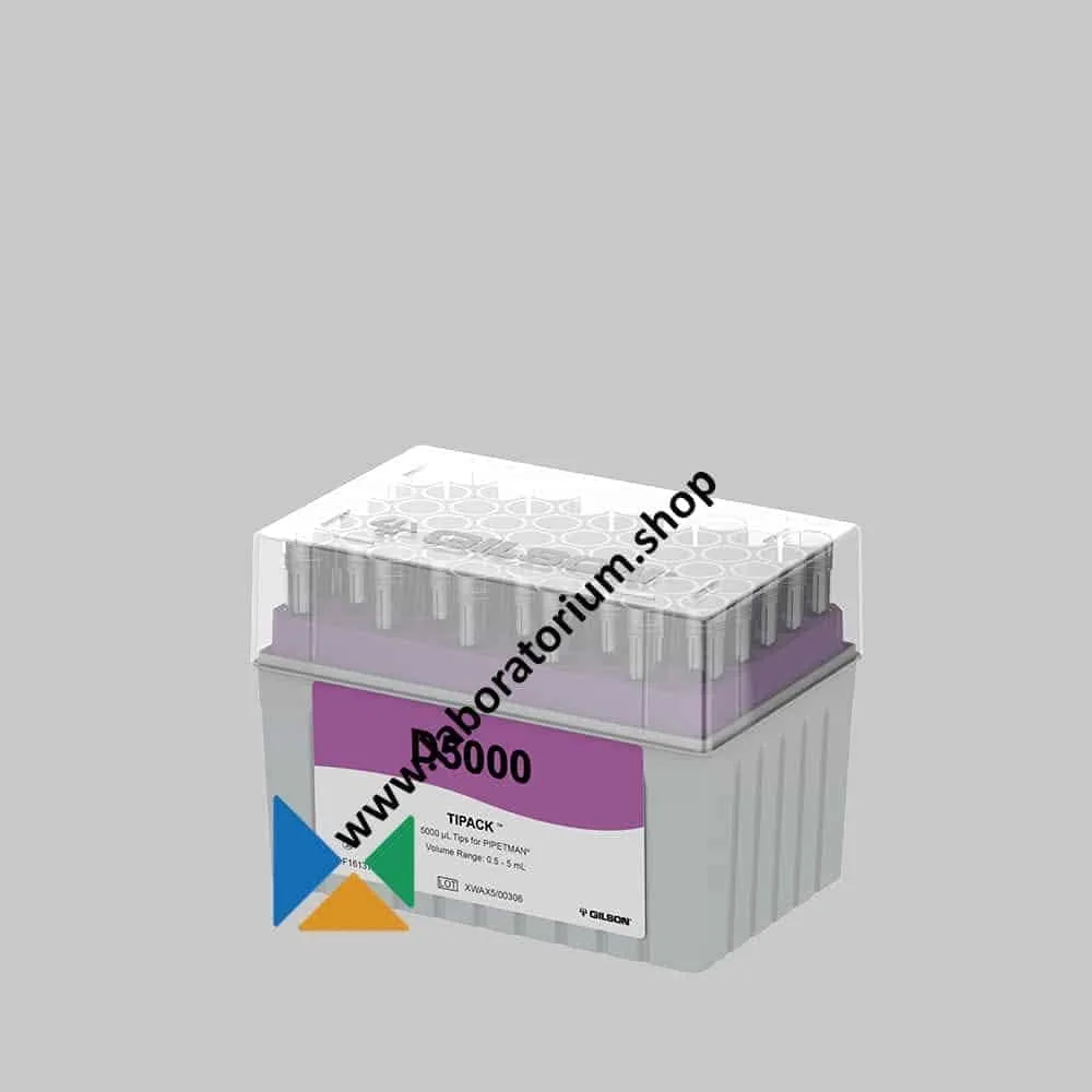 Pipetpunten 5 mL GILSON D5000 Diamond Tips TIPACK, rek à 50 stuks