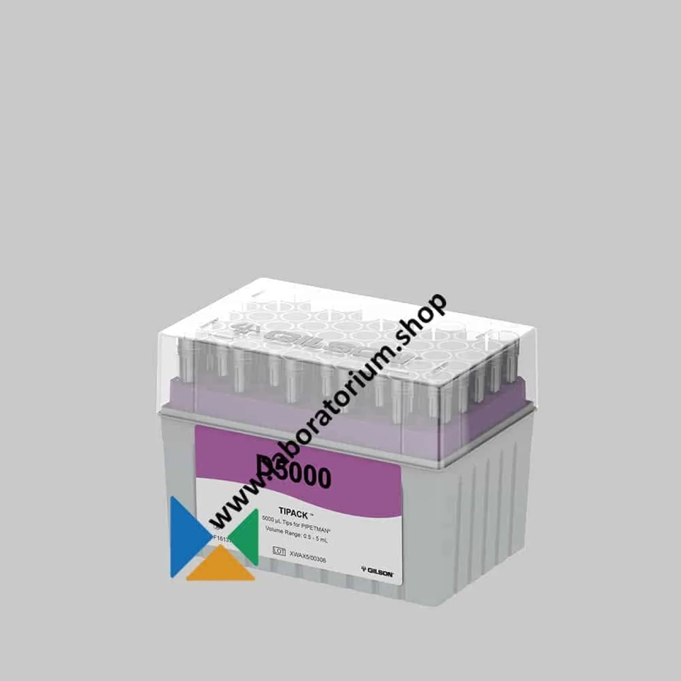 Pipetpunten 5 mL GILSON D5000 Diamond Tips TIPACK, rek à 50 stuks - 1