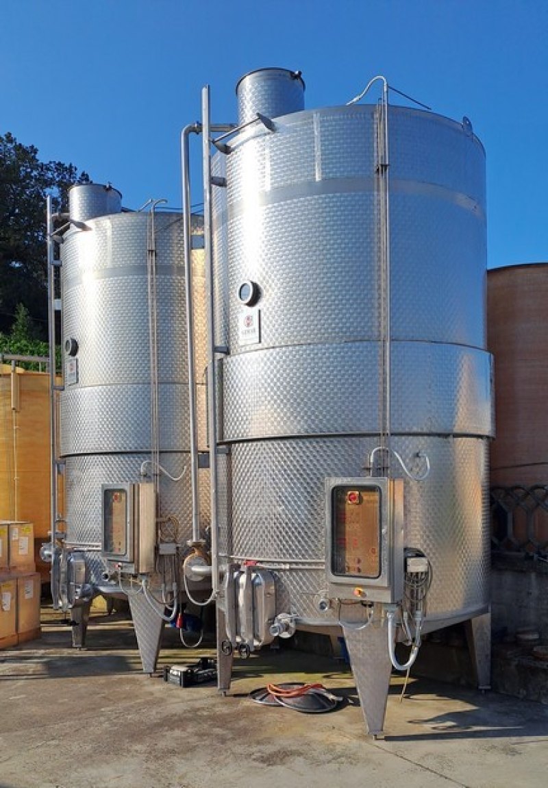 STAINLESS STEEL WINE-MAKERS GIMAR BRAND, CAPACITY HL 150 ABOUT, SECOND-HAND EQUIPMENTS