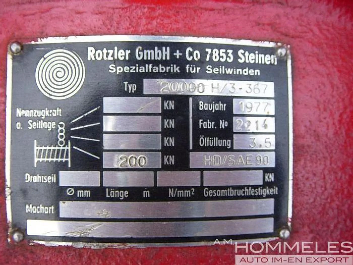 Rotzler 20000 h/3 - 367 - 5