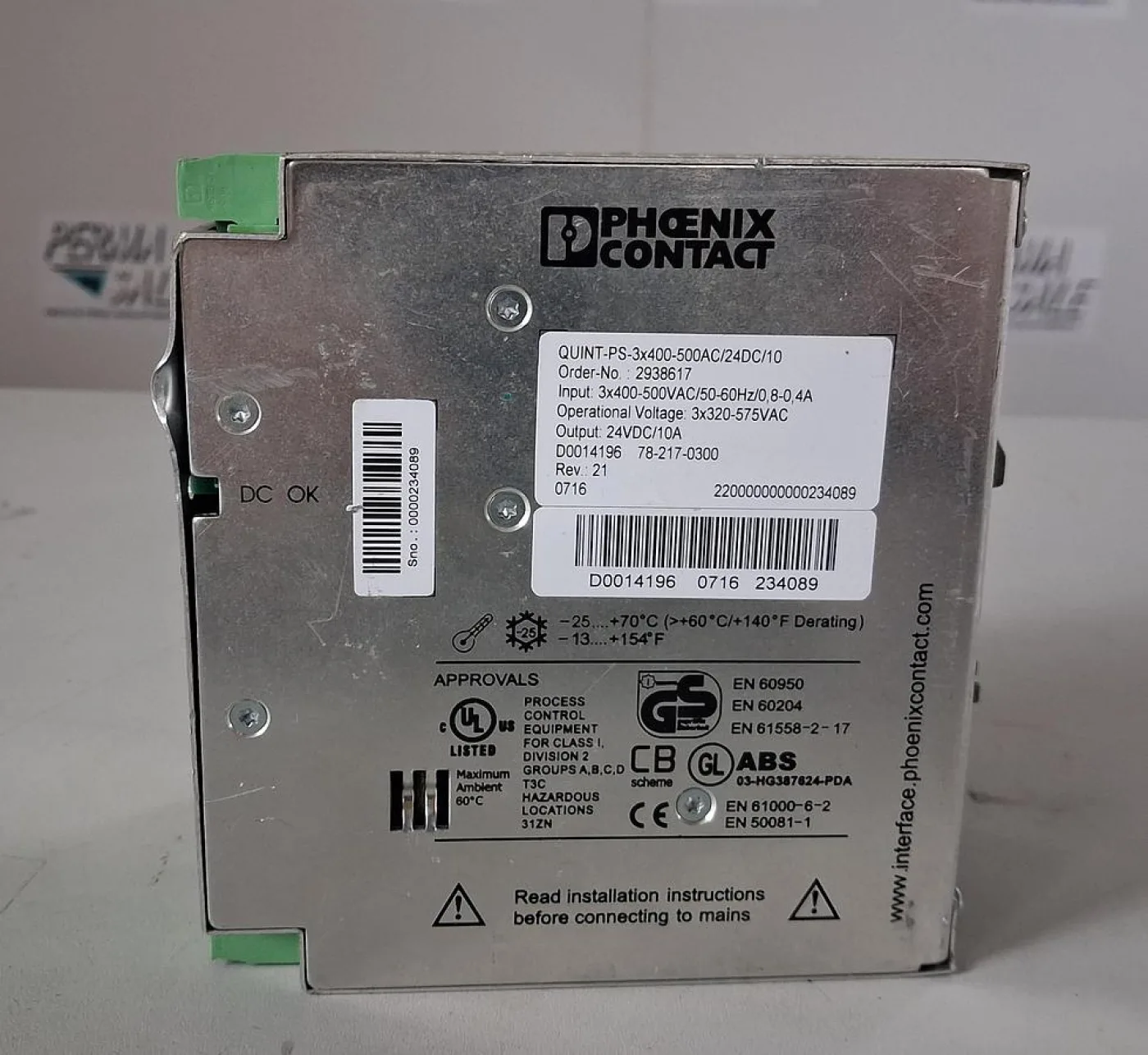 PHOENIX CONTACT QUINT PS-230V/50AC/24DC/10Netzgerät - 4