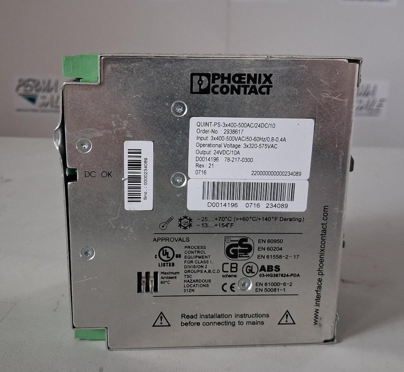PHOENIX CONTACT QUINT PS-230V/50AC/24DC/10Netzgerät
