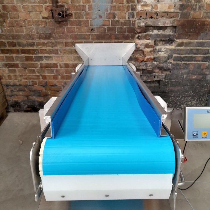 Sharp Incline Conveyor System with Scales