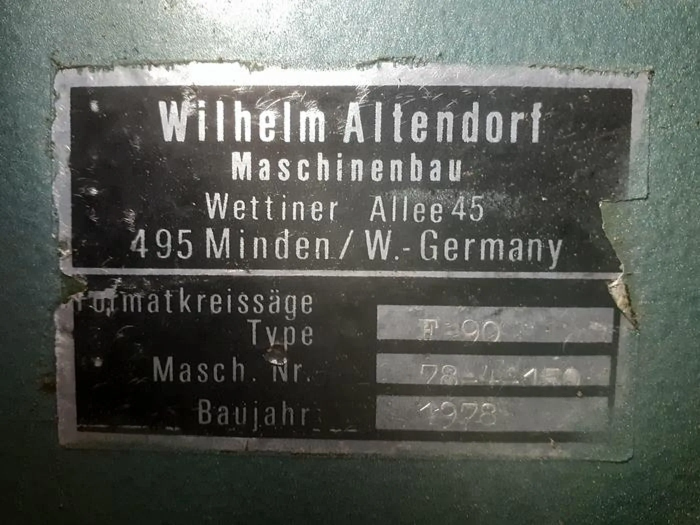Esquadrejadora ALTENDORF F90 - 3