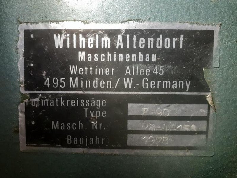Esquadrejadora ALTENDORF F90