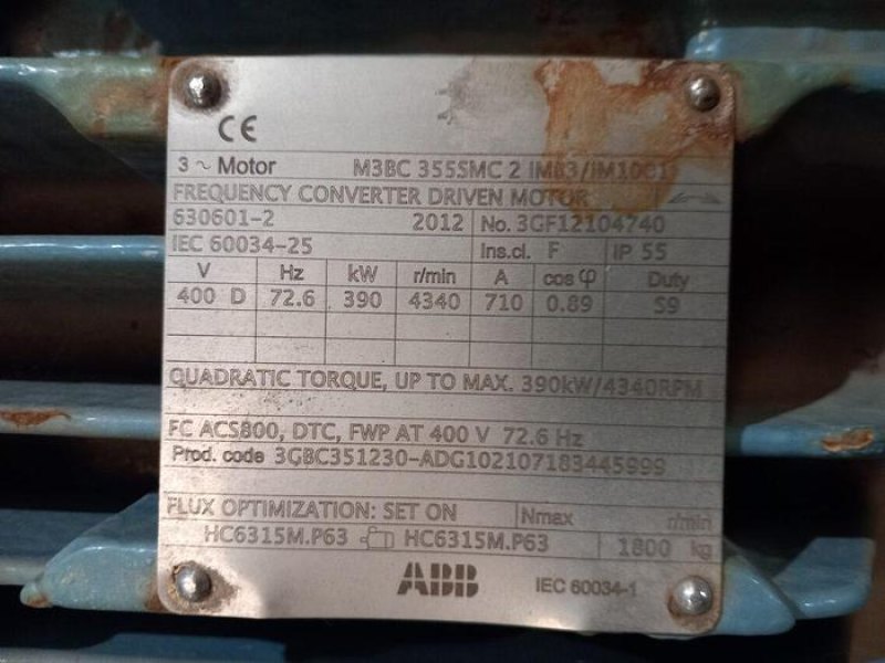 ABB Motors 390 kW M3 BC 3555 MC2