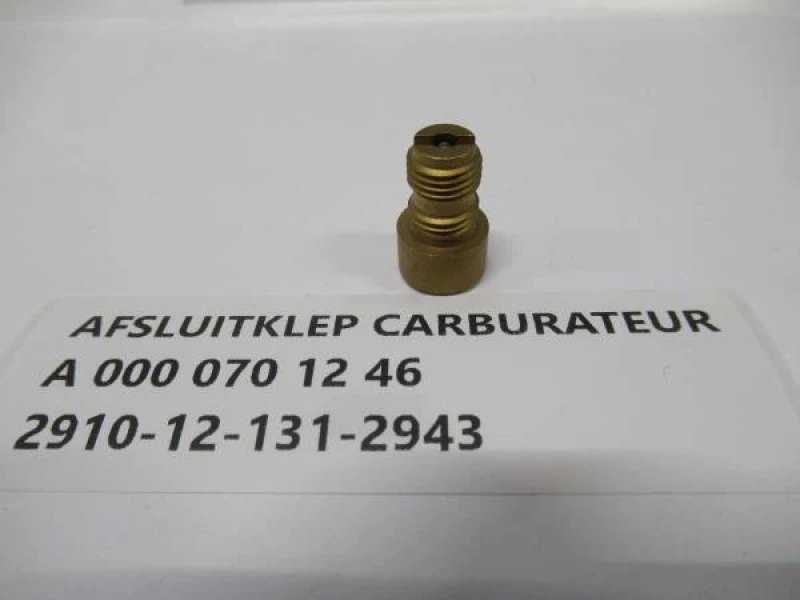 Afsluitklep carburateur