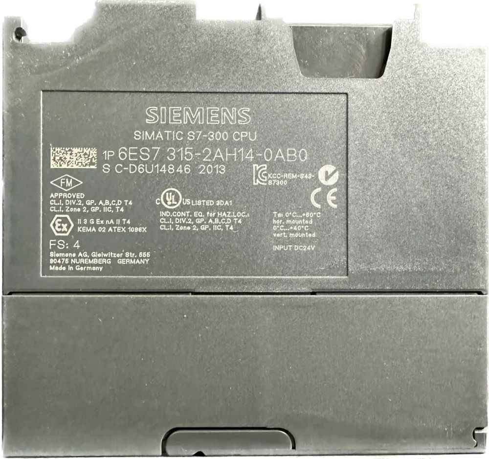 Siemens SIMATIC S7-300, CPU 315-2DP 6ES7315-2AH14-0AB0(g)