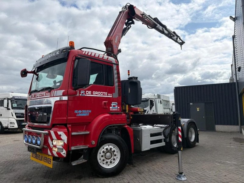 MAN TGS 33,480 + FASSI F235 + 4X EXT. + REMOTE + euro 5 + 6X4 + TRAILER HYDRAULICS