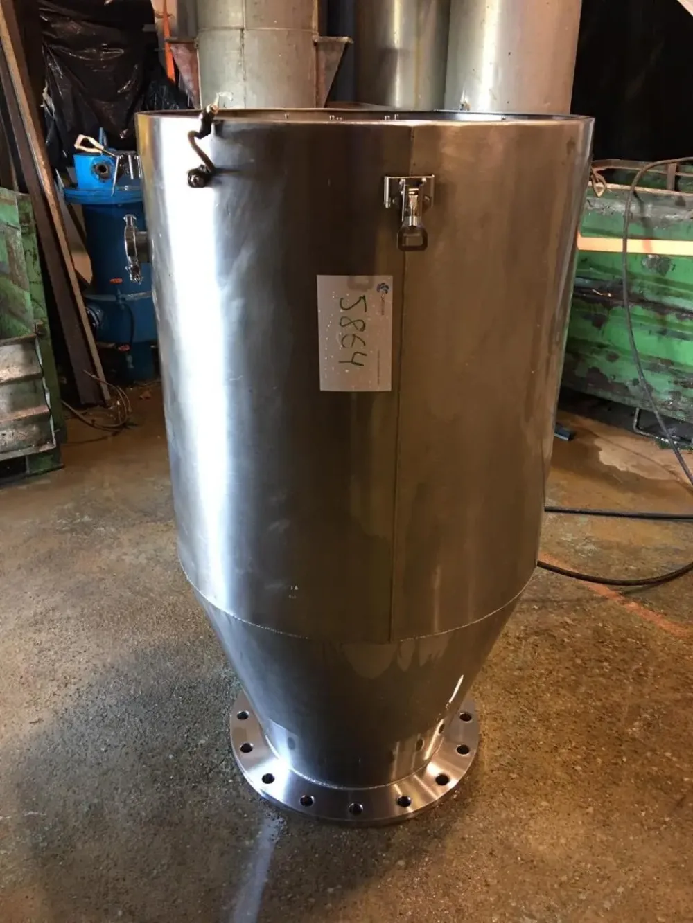 USED STAINLESS STEEL SOLID TECHNICAL BAG FILTER