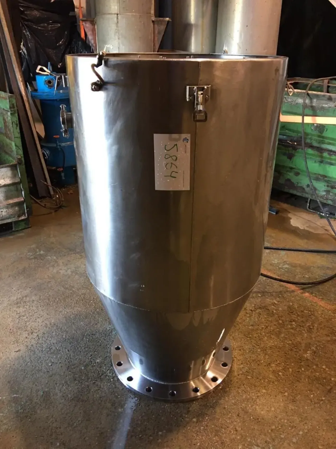 USED STAINLESS STEEL SOLID TECHNICAL BAG FILTER - 1