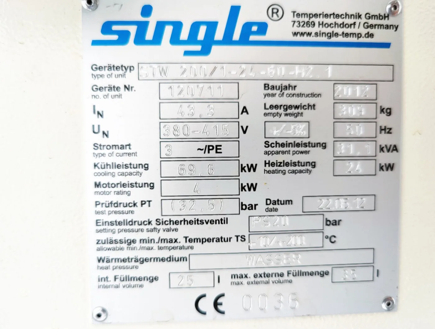 Single Temperiertechnik STW 200/1-24 - Temperature control unit - 6