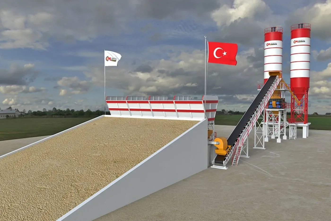 Stationary Concrete Batching Plant — Diamond 60, Titan 100, Magnum 120, Royal 150 - 2