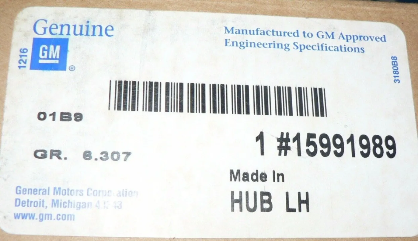 GMC Chevrolet remschijf LH compleet 1995-2000 - 2