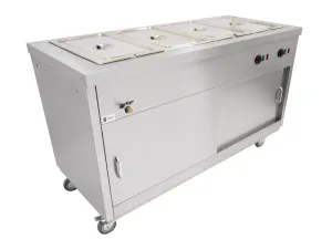 Parry Mobile Hot Cupboard with Bain Marie Top HOT15BM - islandcatering
