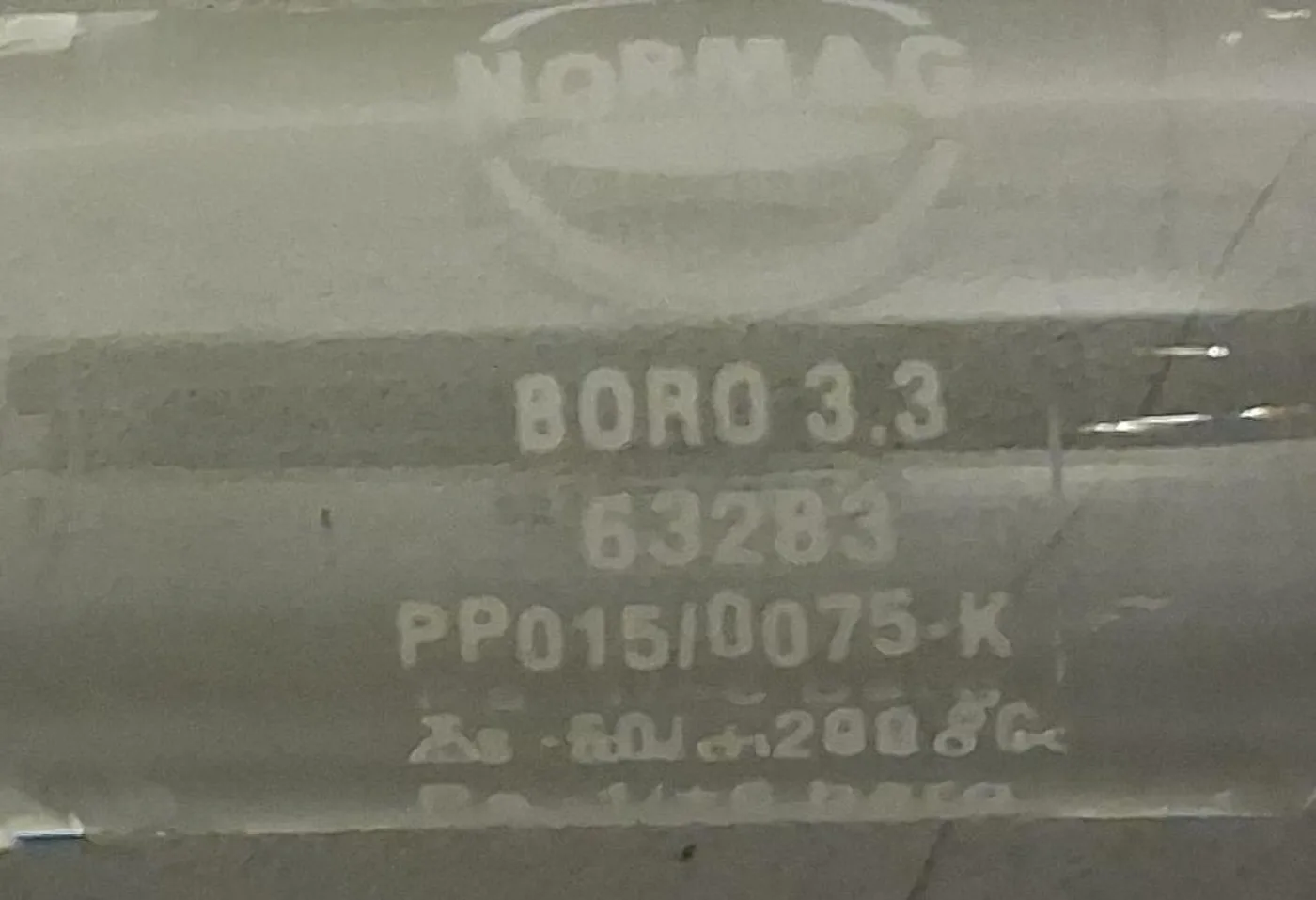 Normag Verbindungsrohr PP015/0075-K DN15 aus hochwertigem Borosilikatglas 3.3 - 3