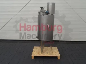 Small single jacketed tank with propellor agitator, 120 liter