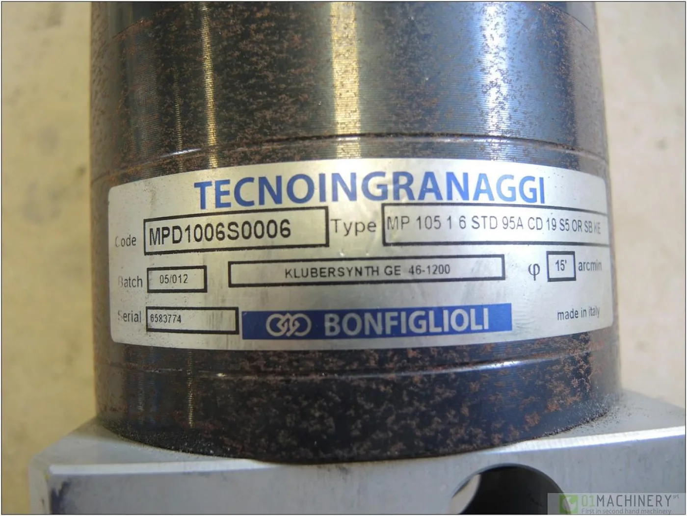 2012 TECNOINGRANAGGI MP 105 1 6 STD 95A AI1410 - 4