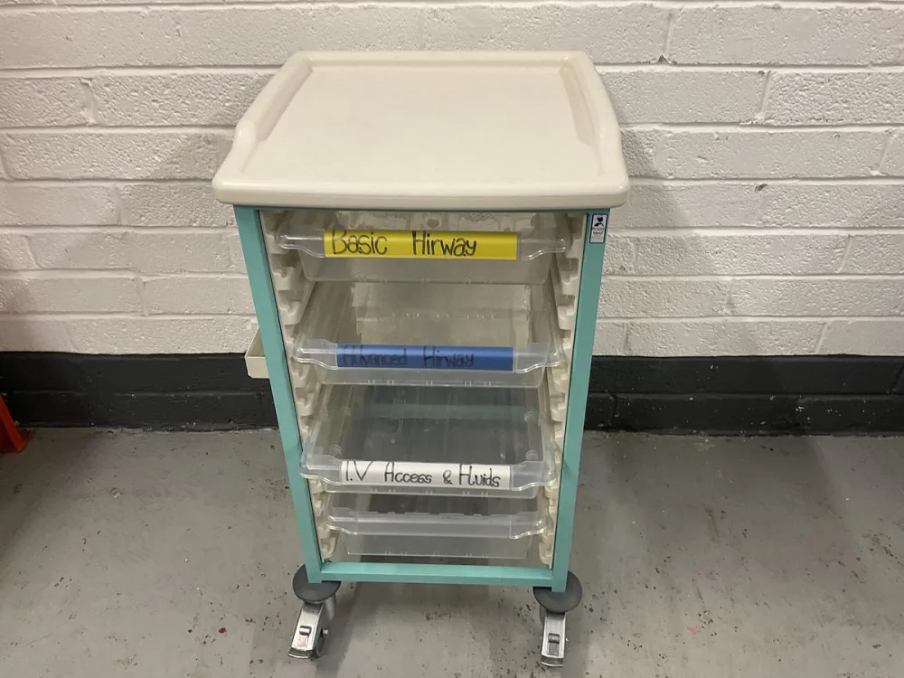 Bristol Maid Gratnells trolley 4 drawer
