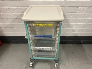 Bristol Maid Gratnells trolley 4 drawer