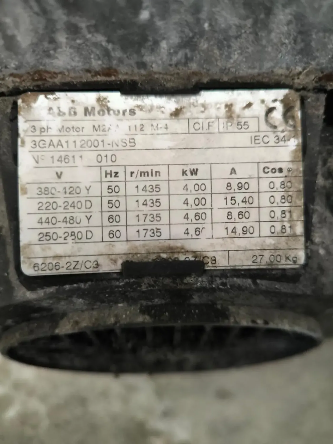 STAINLESS STEEL CENTRIFUGAL PUMP 4 KW 1435 RPM - 2