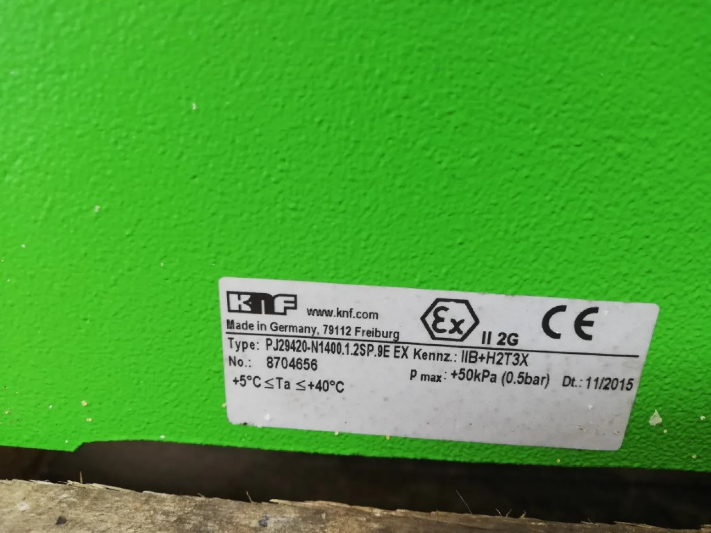 KNF Neuberger GmbH PJ29420-N1400.1.2SP.9E Ex - Diaphragm pump - 2